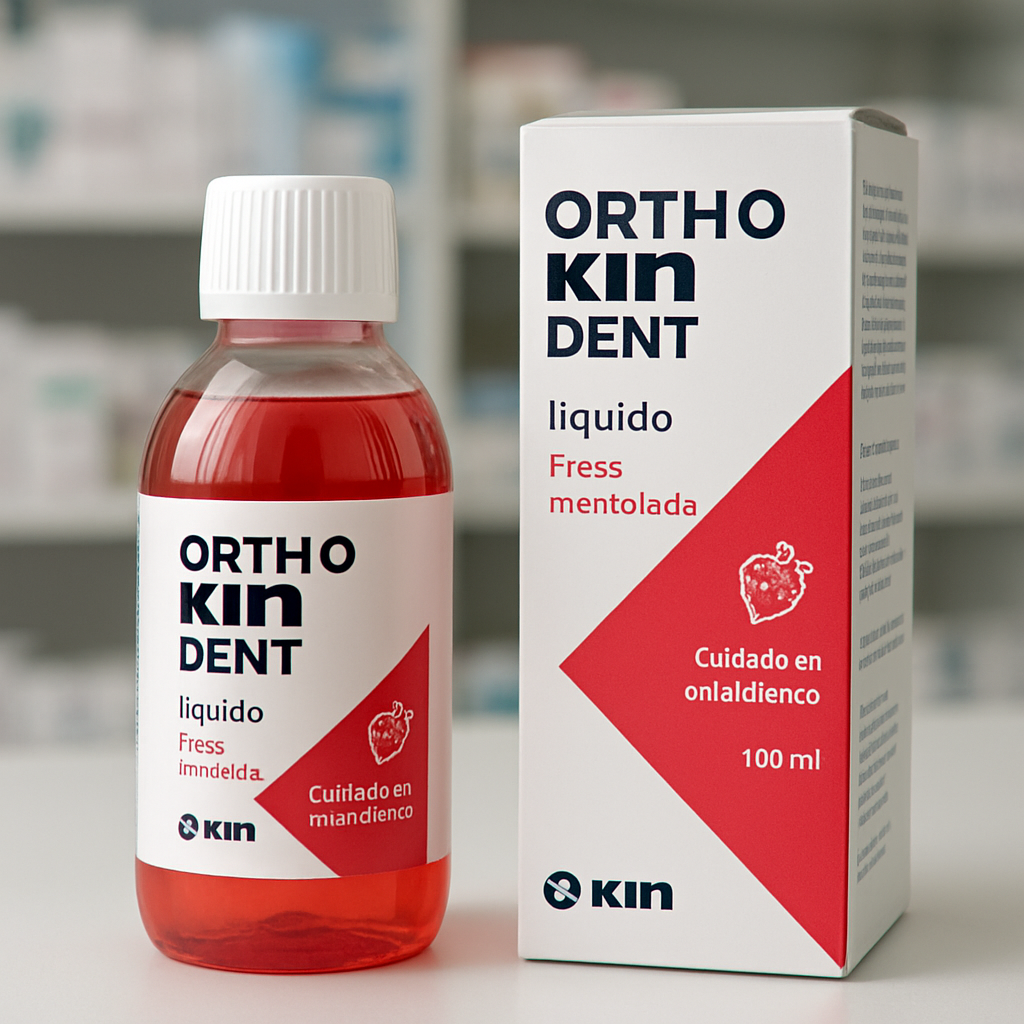 ORTHO KIN DENT. LIQUIDO FRESA MENTOLADA 100 M