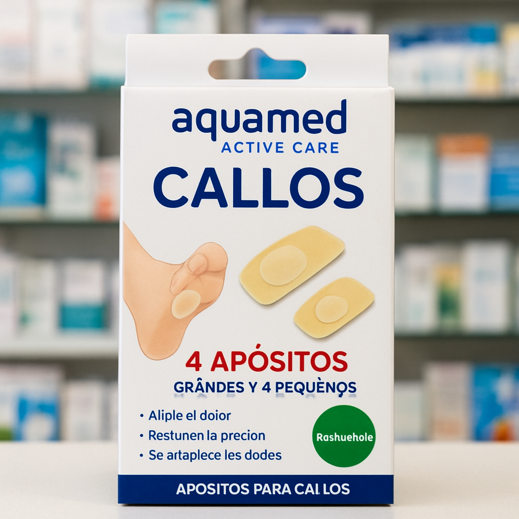 AQUAMED ACTIVE CARE CALLOS 4 APOSITOS GDE Y 4 PEQ